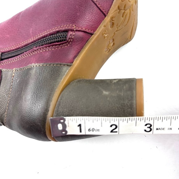 El Naturalista Colibri Ankle Boot 36 Multicolor Leather Heeled Bootie Womens - Picture 6 of 10
